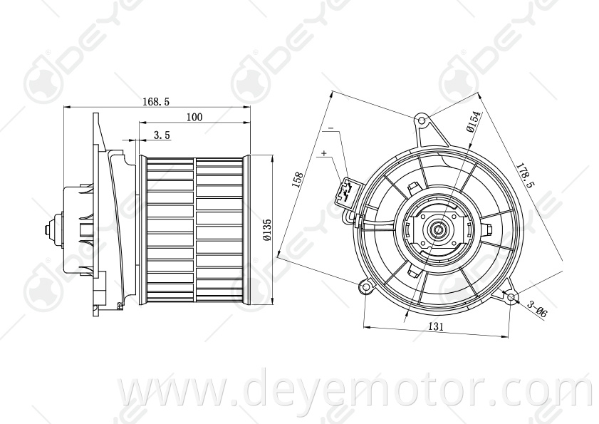 1206931 1252927 VP2S6H18456BD heater fan blower motor for FORD FIESTA FUSION